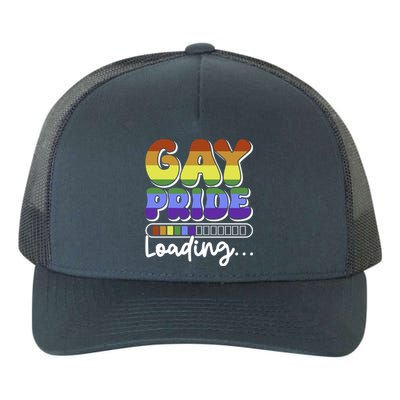 Pride Loading Cute Lgbtq Rainbow Flag Lgbt Gift Great Gift Yupoong Adult 5-Panel Trucker Hat