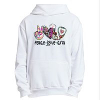 Peace Love Cna Leopard Heart Stethoscope Nursing Nurse Life Urban Pullover Hoodie