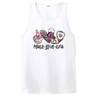 Peace Love Cna Leopard Heart Stethoscope Nursing Nurse Life PosiCharge Competitor Tank