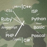 Programming Language Clock Computer Phyton Java Ruby C++ Legacy Tie Dye Trucker Hat