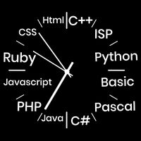 Programming Language Clock Computer Phyton Java Ruby C++ Tall T-Shirt