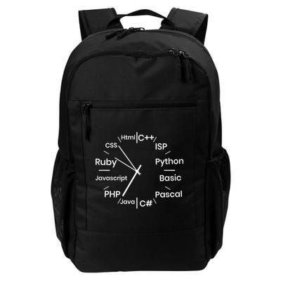Programming Language Clock Computer Phyton Java Ruby C++ Backpack