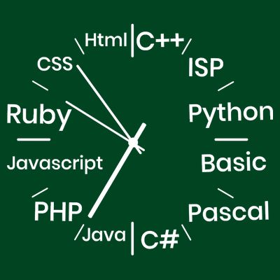 Programming Language Clock Computer Phyton Java Ruby C++ T-Shirt