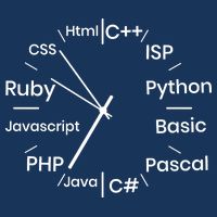 Programming Language Clock Computer Phyton Java Ruby C++ Infant Baby Jersey Bodysuit