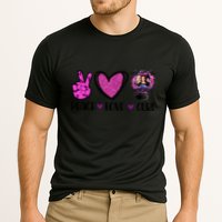 Peace Love Cure Halloween Breast Cancer Performance Shirt