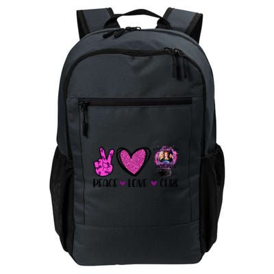 Peace Love Cure Halloween Breast Cancer Daily Commute Backpack