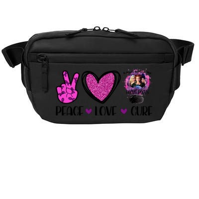 Peace Love Cure Halloween Breast Cancer Crossbody Pack