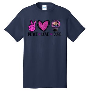 Peace Love Cure Halloween Breast Cancer Tall T-Shirt