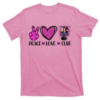 Peace Love Cure Halloween Breast Cancer T-Shirt