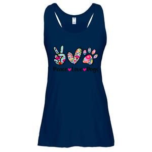 Peace Love Dogs Floral Dog Paw Dog Mom Cute MotherS Day Ladies Essential Flowy Tank