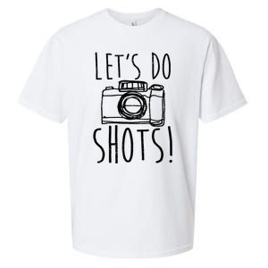 Photography Lets Do Shots Funny Camera Photographer Sueded Cloud Jersey T-Shirt