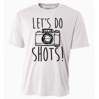 Photography Lets Do Shots Funny Camera Photographer Cooling Performance Crew T-Shirt