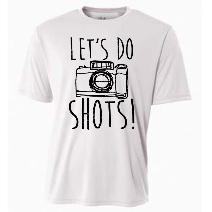 Photography Lets Do Shots Funny Camera Photographer Cooling Performance Crew T-Shirt