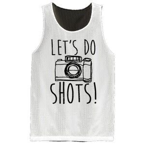 Photography Lets Do Shots Funny Camera Photographer Mesh Reversible Basketball Jersey Tank