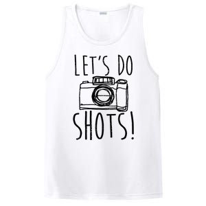 Photography Lets Do Shots Funny Camera Photographer PosiCharge Competitor Tank