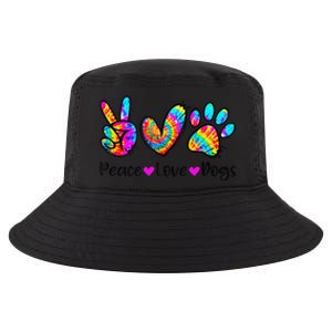 Peace Love Dogs Tie Dye Dog Paw Dog Mom Cute MotherS Day Cool Comfort Performance Bucket Hat