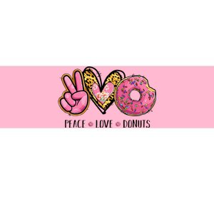 Peace Love Donuts Chocolate Food Lovers Doughnut Funny Gift Bumper Sticker