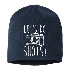 Photography Lets Do Shots Funny Camera Photographer Sustainable Beanie