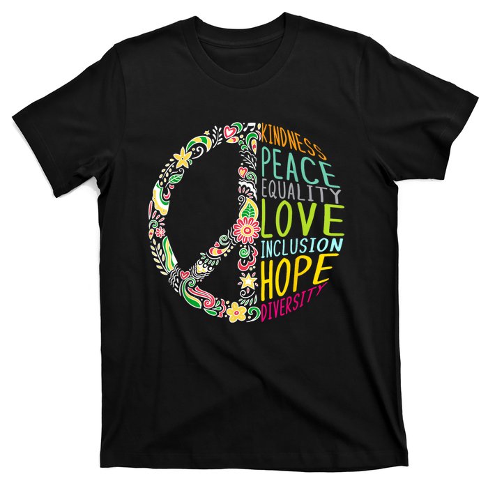 Peace Love Diversity Inclusion Equality Human Rights T-Shirt