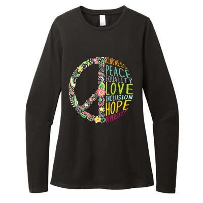 Peace Love Diversity Inclusion Equality Human Rights Womens CVC Long Sleeve Shirt