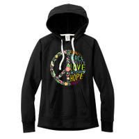 Peace Love Diversity Inclusion Equality Human Rights Women's Fleece Hoodie