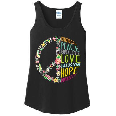 Peace Love Diversity Inclusion Equality Human Rights Ladies Essential Tank