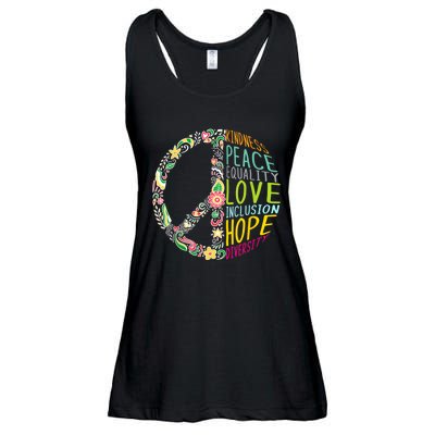 Peace Love Diversity Inclusion Equality Human Rights Ladies Essential Flowy Tank