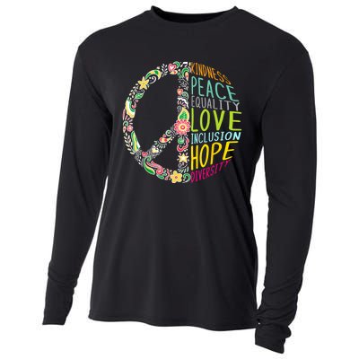 Peace Love Diversity Inclusion Equality Human Rights Cooling Performance Long Sleeve Crew