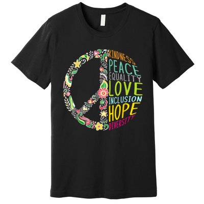 Peace Love Diversity Inclusion Equality Human Rights Premium T-Shirt