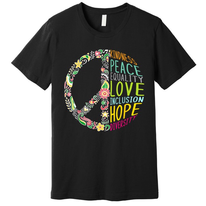 Peace Love Diversity Inclusion Equality Human Rights Premium T-Shirt