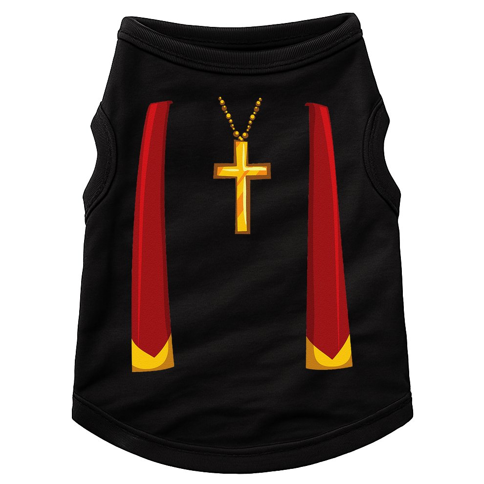 Priest Lazy DIY Halloween Costume Minister Pastor Preacher Doggie Tank