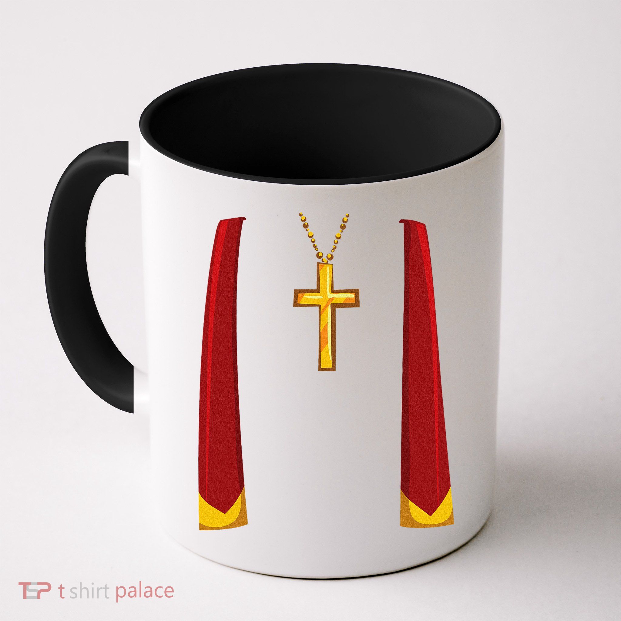 Priest Lazy DIY Halloween Costume Minister Pastor Preacher Mug