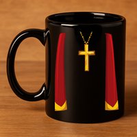 Priest Lazy DIY Halloween Costume Minister Pastor Preacher 11oz C Handle Ceramic Mug