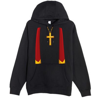 Priest Lazy DIY Halloween Costume Minister Pastor Preacher Premium Pullover Hoodie