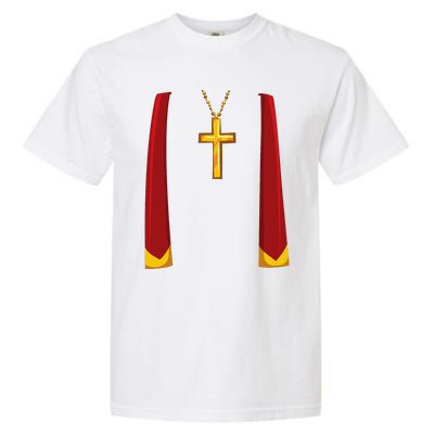 Priest Lazy DIY Halloween Costume Minister Pastor Preacher Garment-Dyed Heavyweight T-Shirt