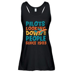 Pilots Looking Down On People Since 1903 Funny Ladies Essential Flowy Tank