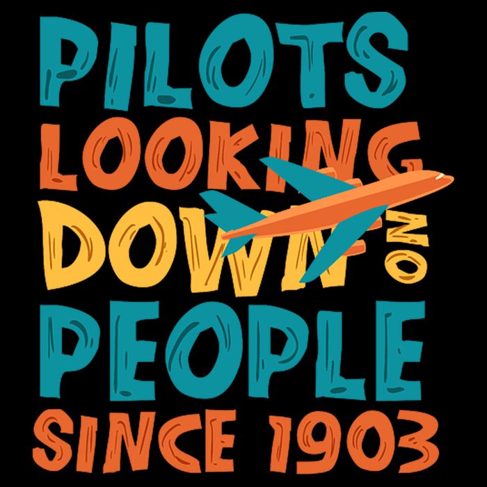 Pilots Looking Down On People Since 1903 Funny 16 in Basic Backpack