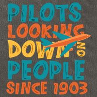 Pilots Looking Down On People Since 1903 Funny Cotton Canvas Backpack