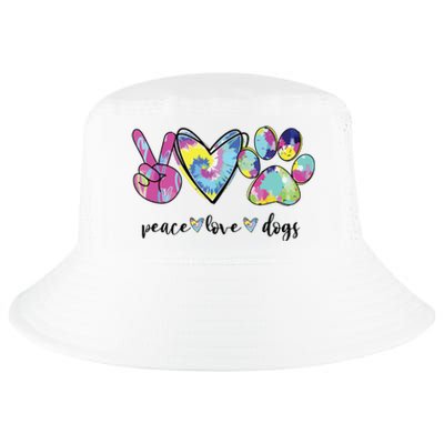 Peace Love Dogs Lover Puppy Paw Dog Cool Comfort Performance Bucket Hat