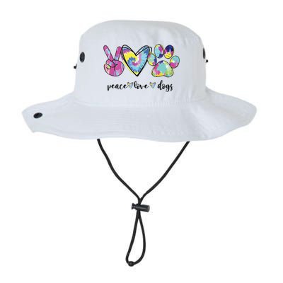 Peace Love Dogs Lover Puppy Paw Dog Legacy Cool Fit Booney Bucket Hat