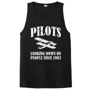 Pilots Looking Down On People Since 1903 Funny Pilot PosiCharge Competitor Tank