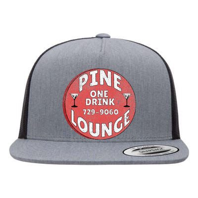 Pine Lounge Drink Chip Flat Bill Trucker Hat