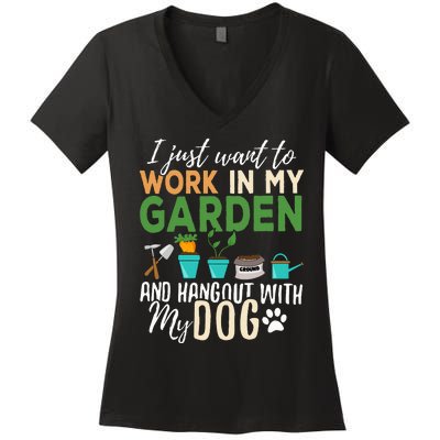 Plant Lover's Delight Unique Gardening Gifts for Pet Owners Women's V-Neck T-Shirt