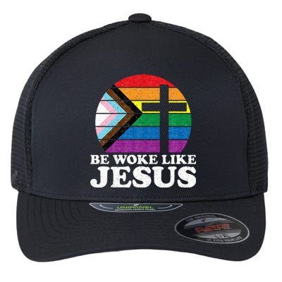 Pride Liberal Democrat Be Woke Like Jesus Christian Ally Flexfit Unipanel Trucker Cap