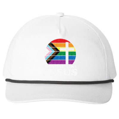 Pride Liberal Democrat Be Woke Like Jesus Christian Ally Snapback Five-Panel Rope Hat