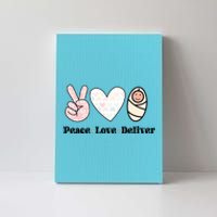 Peace Love Deliver Labor And Delivery Nurse L And D Nursing Cool Gift Canvas