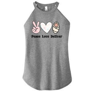 Peace Love Deliver Labor And Delivery Nurse L And D Nursing Cool Gift Women's Perfect Tri Rocker Tank