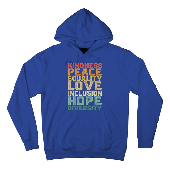 Peace Love Diversity Inclusion Equality Black History Month Cool Gift Hoodie