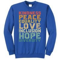 Peace Love Diversity Inclusion Equality Black History Month Cool Gift Sweatshirt