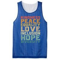 Peace Love Diversity Inclusion Equality Black History Month Cool Gift Mesh Reversible Basketball Jersey Tank